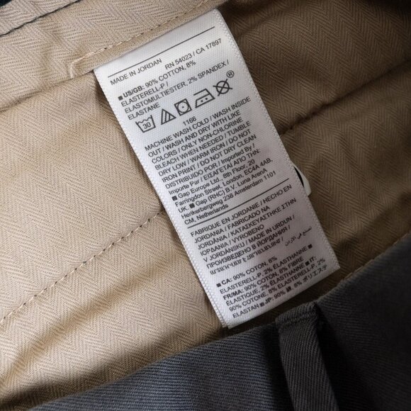 Banana Republic Rapid Movement Chino Slim 32x29 *Hemmed Anthracite Gray - Picture 14 of 15